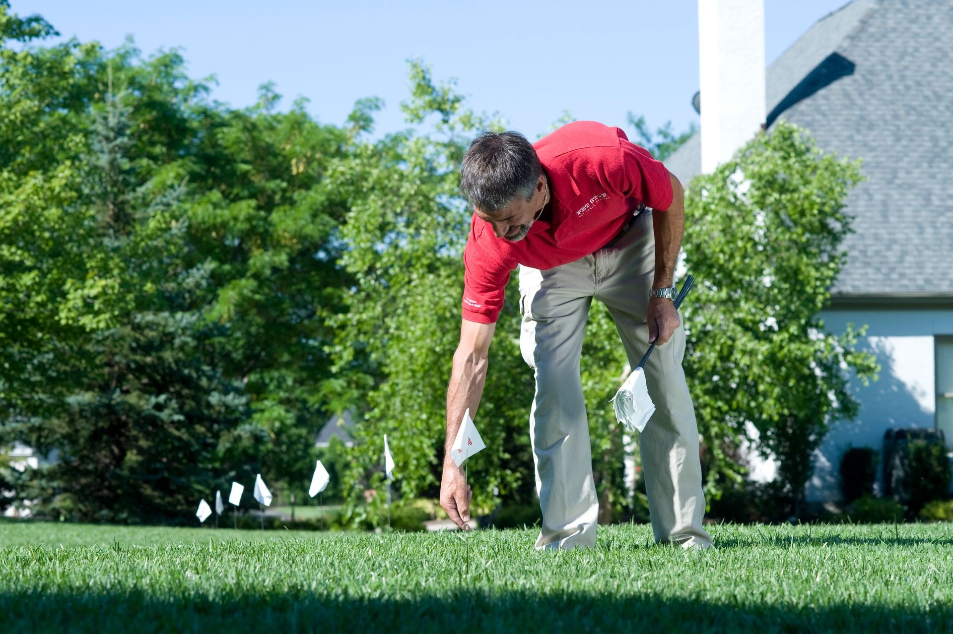 Placing flags for GentleSteps™ Training